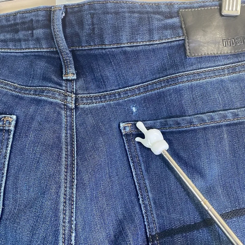 Mavi Jeans Mens 34x30 Blue Matt Relaxed Straight Leg Denim Zip Fly